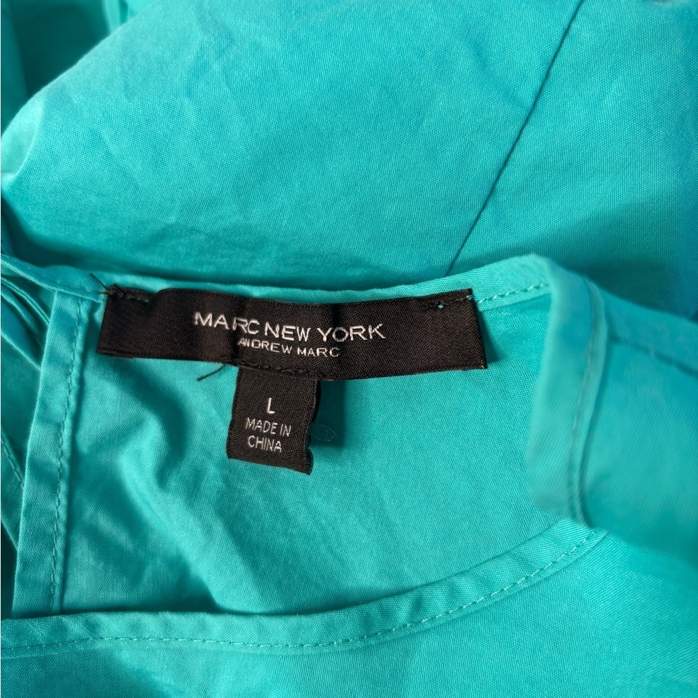 Marc New YorkTeal Ruffled Sleeve Blouse - Picture 8 of 9